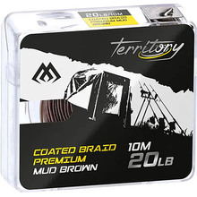 Шнур MIKADO Territory Coated Braid Premium 10 м 30Lb Mud Brown (AMC-CBP30M/B)