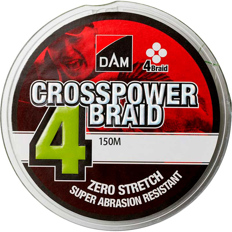 

Шнур DAM Crosspower 4-Braid 150 м 0.20 мм 9.9 кг Green (66579), Шнур Crosspower 4-Braid 150м 0.20мм 9.9кг