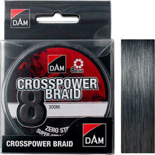 Шнур DAM Crosspower 8-Braid 300 м 0.22 мм 13.5 кг Grey (65852)