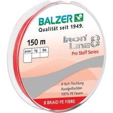 Леска BALZER Iron Line 8x Red 150 м 0.18 мм 12.7кг (12656 018)
