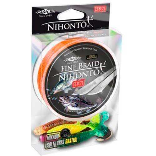 

Шнур MIKADO Nihonto Fine Braid 150 м 0.06 мм 3.25 г orange (Z19O-006), Шнур Nihonto Fine Braid 150м 0.06мм 3.25кг orange