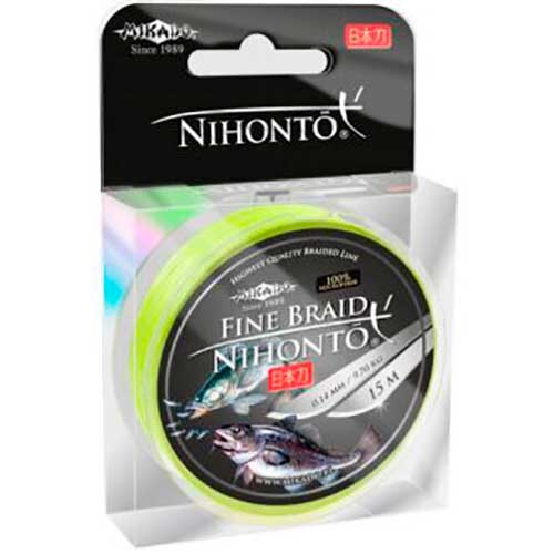 

Шнур MIKADO Nihonto Fine Braid 150 м 0.12 мм 8.80 кг fluo (Z19F-012), Шнур Nihonto Fine Braid 150м 0.12мм 8.80кг fluo