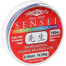 Шнур MIKADO Sensei Mark-Countdown 150м 0.28мм 23.2кг multicolor (1313730406)