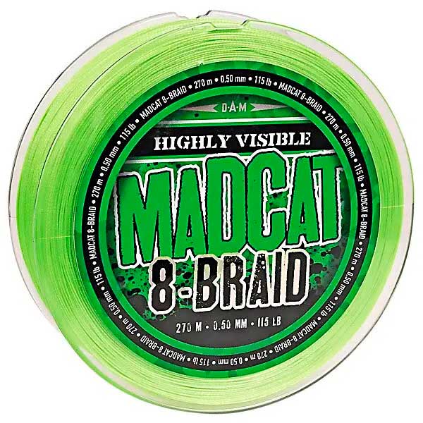 

Шнур DAM MADCAT 8-Braid 270 м 0.60 мм 61.2 кг/135Lb green, Шнур MADCAT 8-Braid 270м 0.60мм 61.2кг/135Lb