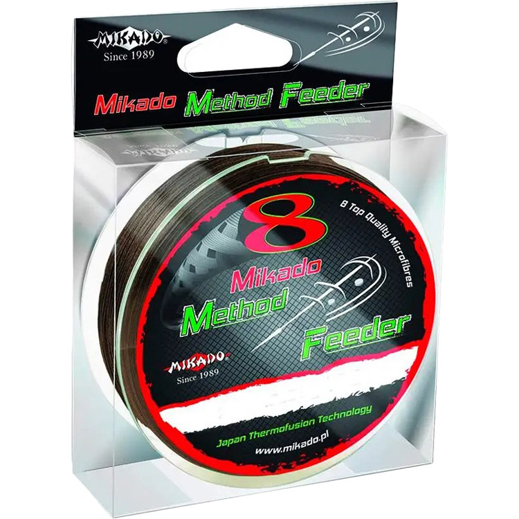 

Шнур MIKADO 8 Octa Method Feeder Braid 300 м 0.12 мм 8.9 кг Brown (Z45-012), Шнур 8 Octa Method Feeder Braid