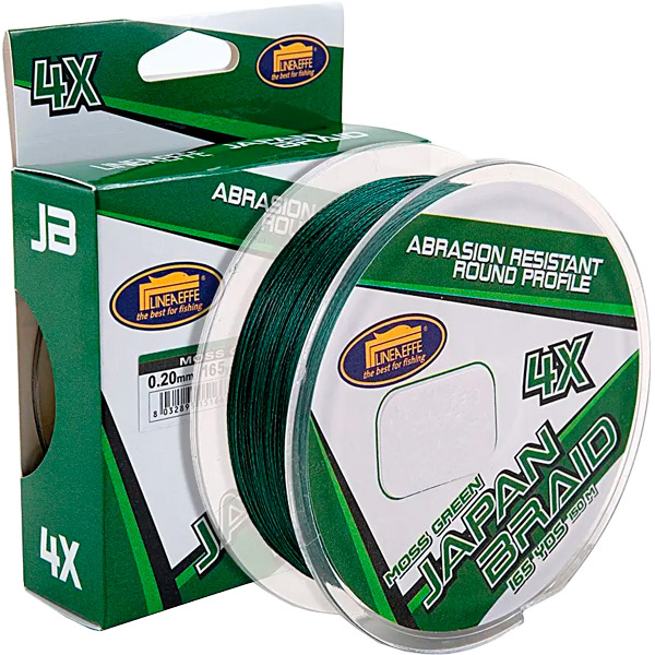 

Шнур Lineaeffe Japan Braid 4X PE 150 м 0.25 мм 14 кг Moss Green (3016025), Шнур Japan Braid 4X мoss Green 150м/
