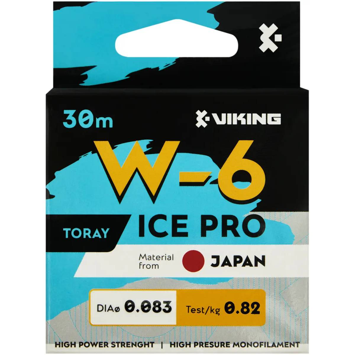 Лісочка Viking Fishing Ice Pro W-6 30 м 0.083 мм Clear (1919.05.70) навантаження на розрив 0.82