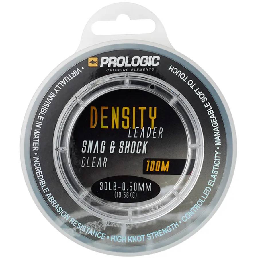 Лісочка Prologic Density Snag & Shock Leader 100m 0.50mm 13.60kg 30lbs Clear (72699)