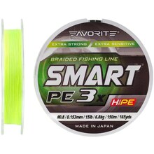Шнур Favorite Smart PE 3x 150 м #0.8/0.153 мм 15lb/6.8 кг (1693.10.57)