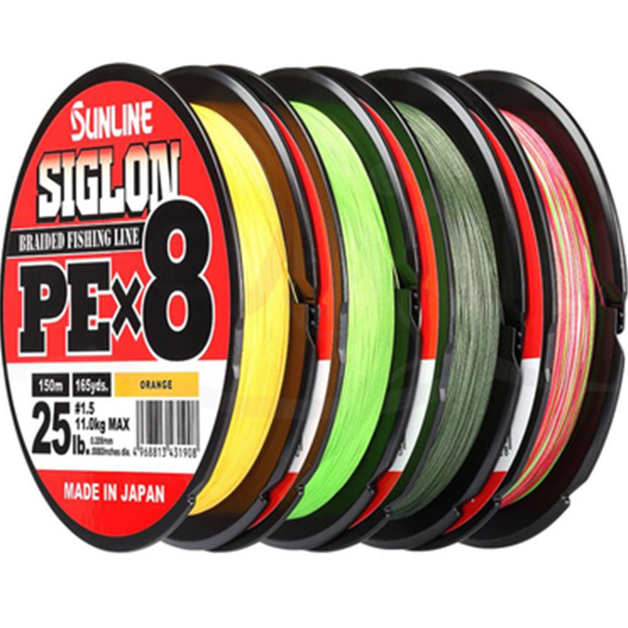 Фото Шнур SUNLINE Siglon PE х8 150м #0.8/0.153mm 12lb/6.0kg Light Green (63052808)
