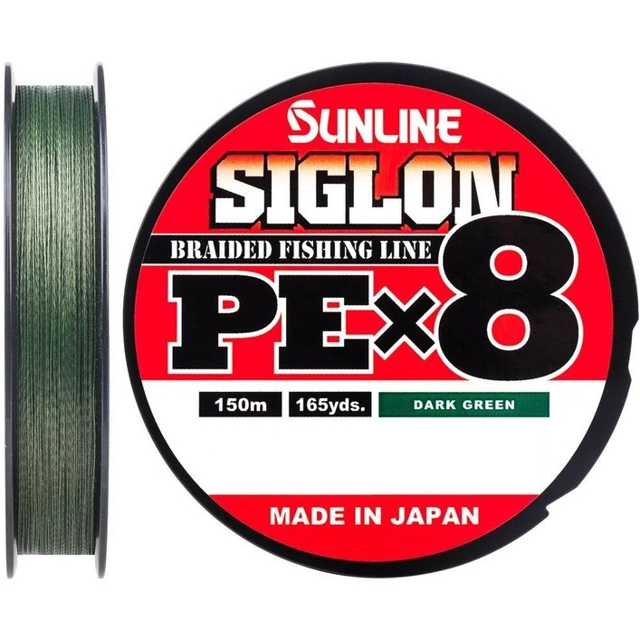 Шнур Sunline Siglon PE х8 150 м #2.5/0.270mm 40lb/18.5 кг темно-зеленый (63052860)