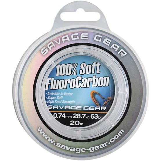 Флюорокарбон SAVAGE GEAR Soft Fluorocarbon 35 м 0.46 мм Clear (54853)