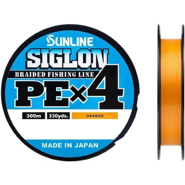 Шнур Sunline Siglon PE х4 300 м #2.0/0.242 мм 35lb/15.5 кг оранжевый (63052188)