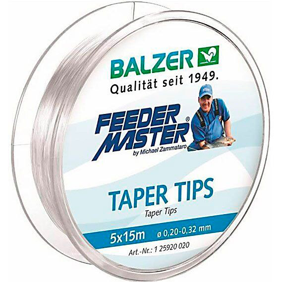 Волосінь BALZER Feedermaster Taper Tips 5 x 15 м 0.20-0.32 мм (12592 020)