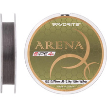 Шнур FAVORITE Arena PE 4x150m 0.2/0.076mm 5lb/2.1kg Silver Grey (1693.10.89)