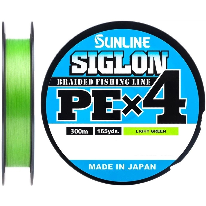 Шнур Sunline Siglon PE х4 300 м #1.7/0.223 мм 30lb/13.0 кг салатовий (63052126)
