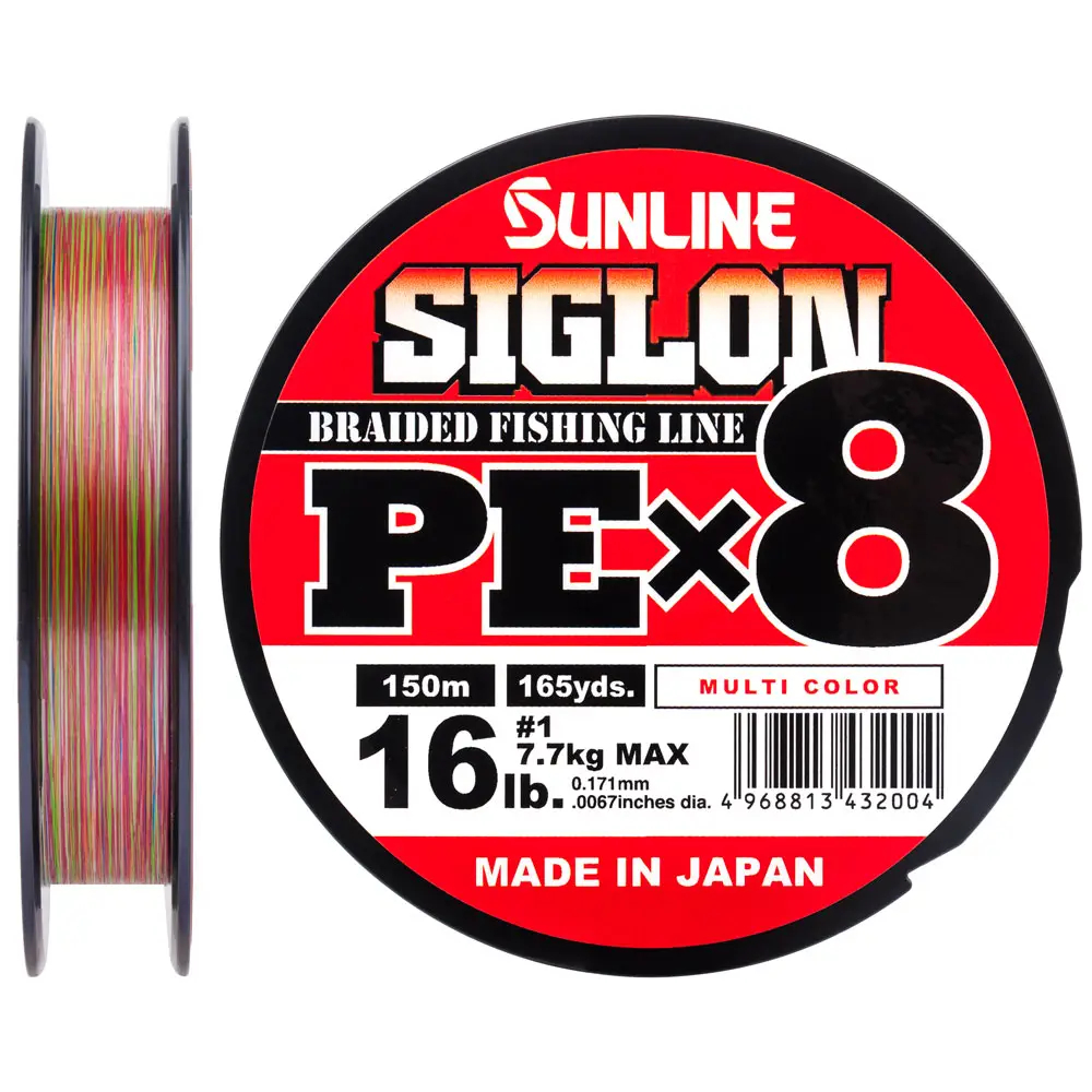Шнур SUNLINE Siglon PE х8 150m #1.0/0.171mm 16lb/7.7kg (63052930)