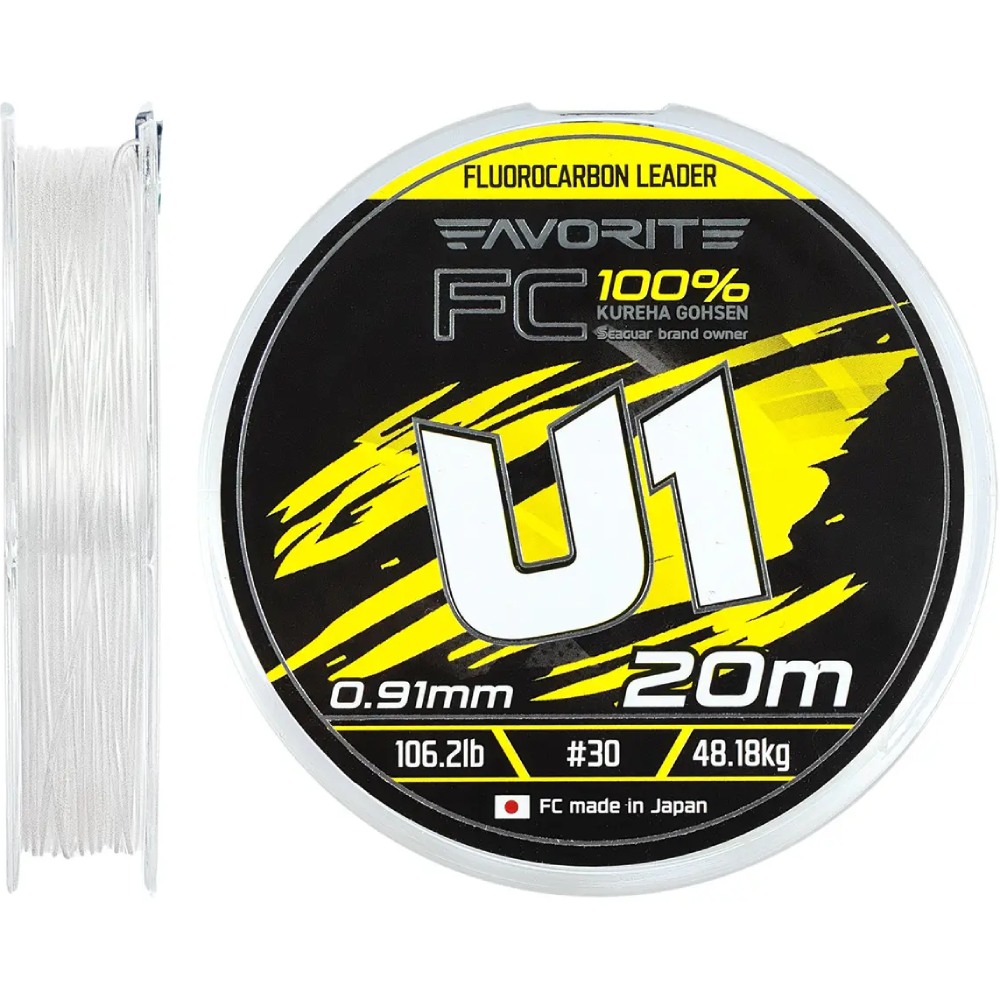 Флюорокарбон FAVORITE U1 FC 20м #30/0.91 мм (1693.12.04)