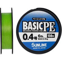 Шнур SUNLINE Basic PE 150m #0.4/0.108mm 6lb/2.9kg Light Green (60093272)
