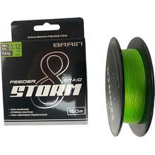 Шнур BRAIN Storm 8X 150m 0.12mm 16lb/7.4kg Lime (1858.51.98)