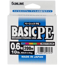 Шнур SUNLINE Basic PE 200m #0.6/0.132mm 10lb/4.5kg (60093350)
