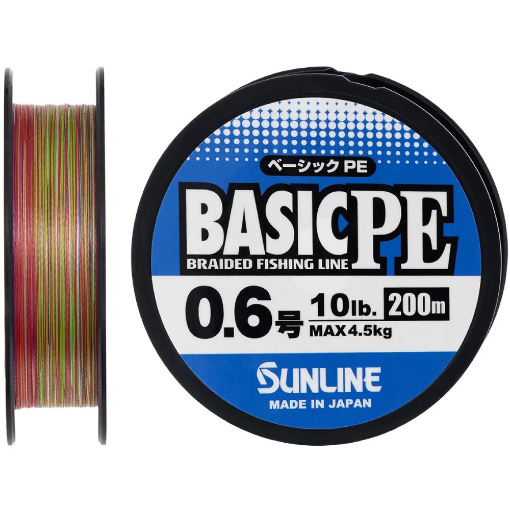 Шнур SUNLINE Basic PE 200m #0.6/0.132mm 10lb/4.5kg (60093350)