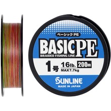 Шнур SUNLINE Basic PE 200m #1.0/0.171mm 16lb/7.7kg (60093354)