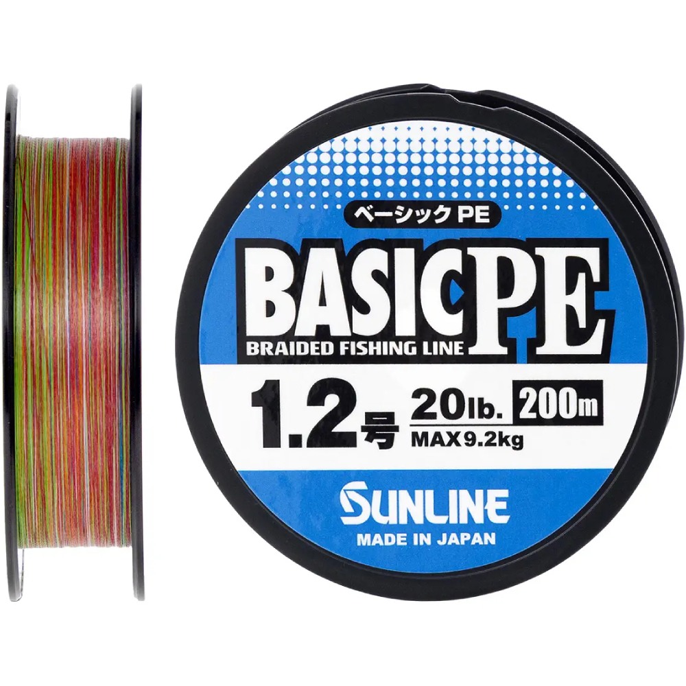 Шнур SUNLINE Basic PE 200m #1.2/0.187mm 20lb/9.2kg (60093356)