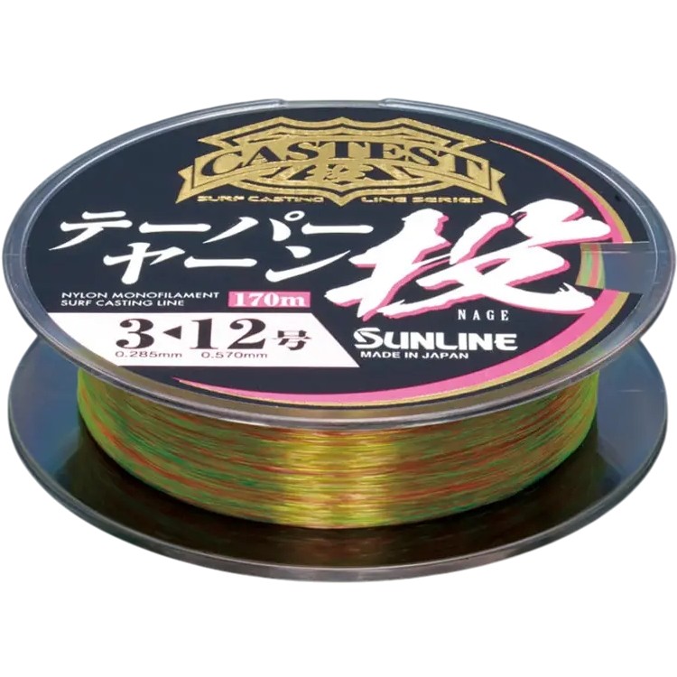 Лісочка монофільна SUNLINE Castest Tapered конусна 0.235-0.570 мм 170 м (60053660) динамічне ударне навантаження 50.8