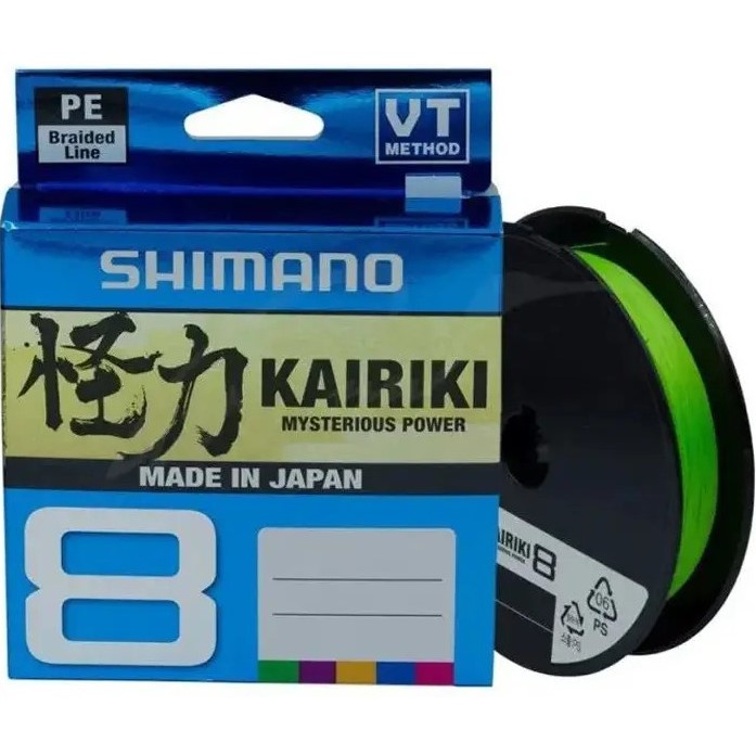 Шнур SHIMANO Kairiki 8+ 150м 0.10мм 7.3кг M. Green (LDM58XE0810015G)