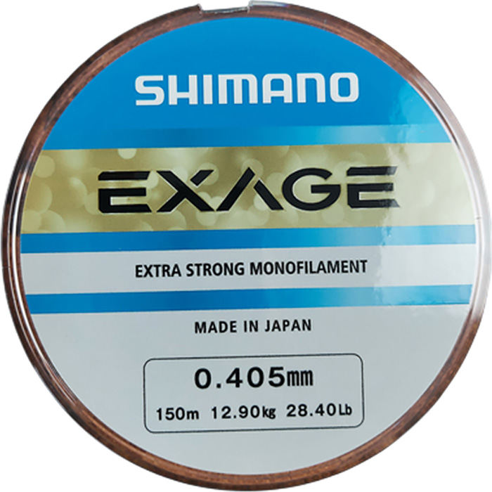 Лісочка SHIMANO Exage 150m 0.405mm 12.9kg (EXG15040) динамічне ударне навантаження 28.4