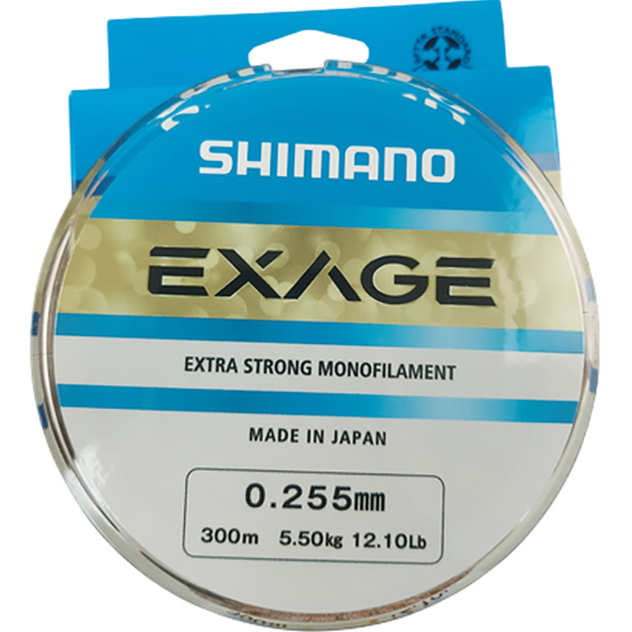 Лісочка SHIMANO Exage 300m 0.225mm 4.4kg (EXG30022) динамічне ударне навантаження 9.7