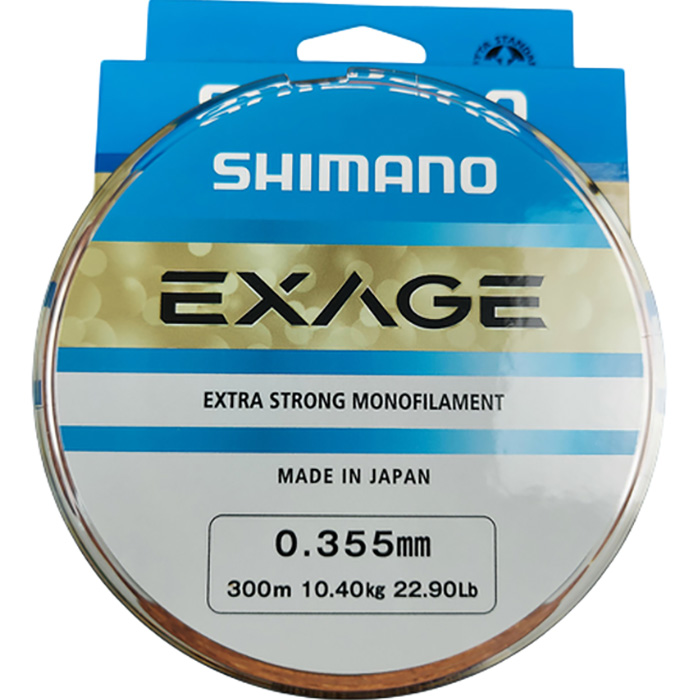 Лісочка SHIMANO Exage 300m 0.355mm 10.4kg (EXG30035) динамічне ударне навантаження 22.9
