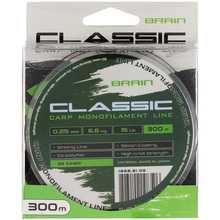 Леска BRAIN Classic Carp Line 300m 0.25mm 15lb 6.6kg 3D camo (1858.81.05)