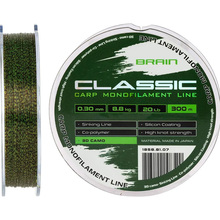 Лісочка BRAIN Classic Carp Line 300m 0.30mm 20lb 8.8kg 3D camo (1858.81.07)