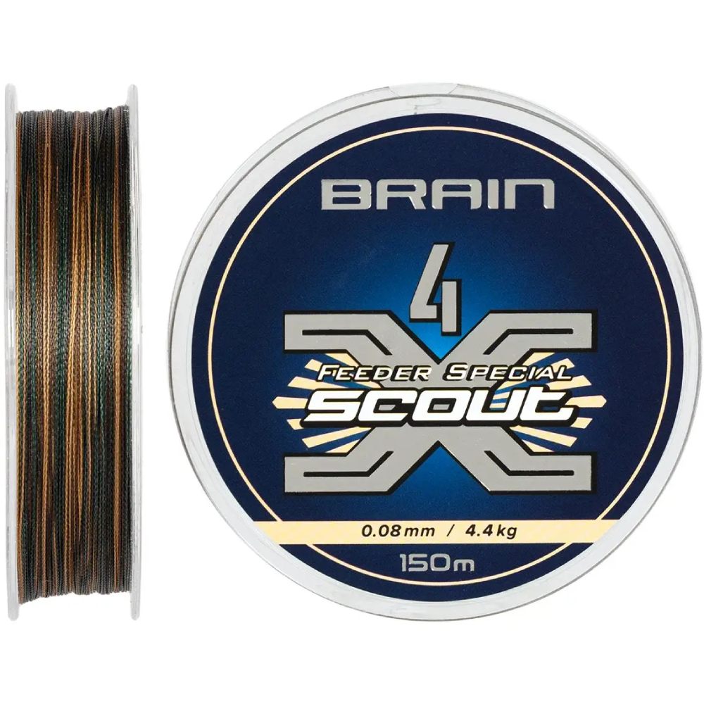Шнур Brain Scout 4X 150 м 0.080 мм 4.4 кг Сamo (1858.54.79)