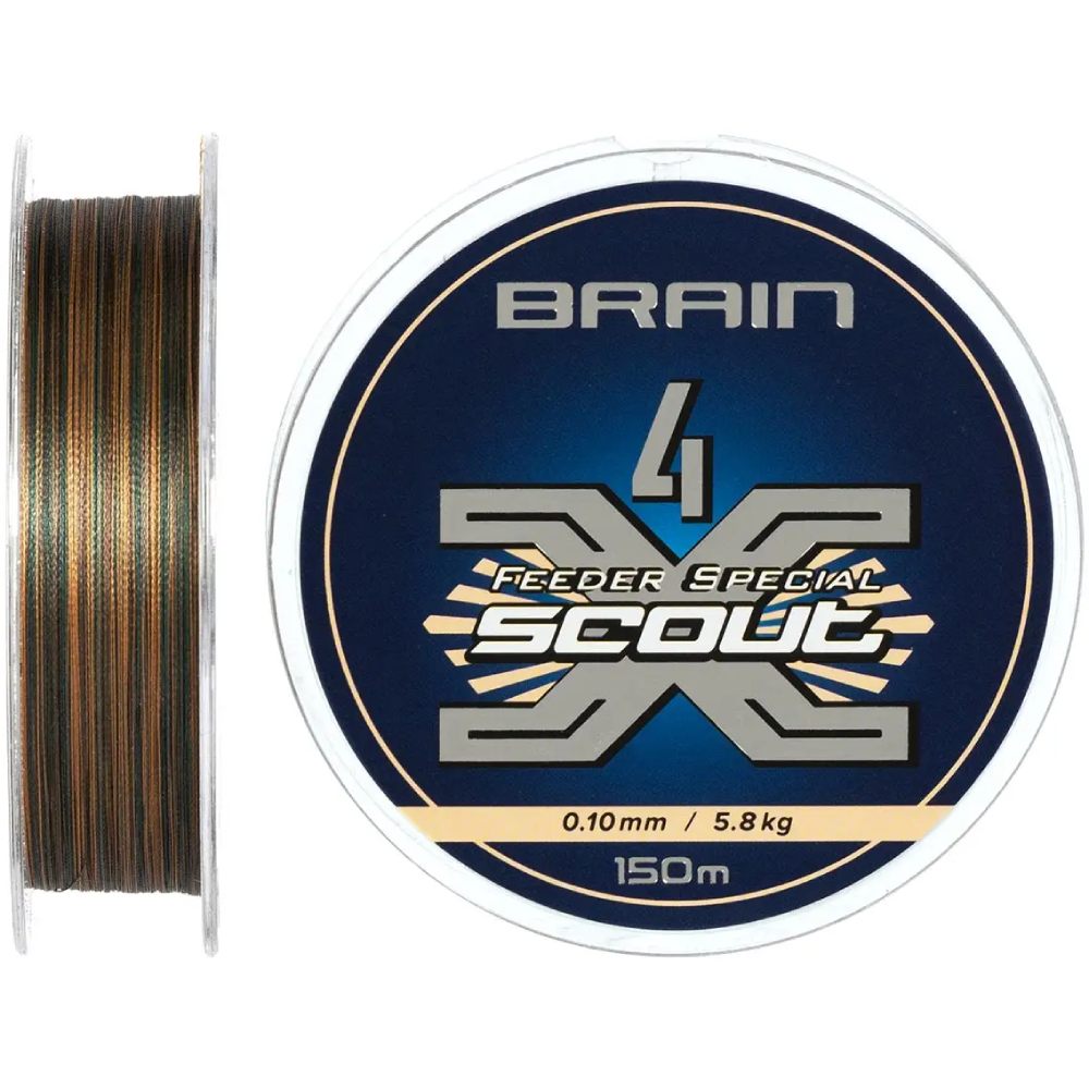 Шнур Brain Scout 4X 150 м 0.100 мм 5.8 кг Сamo (1858.54.80)