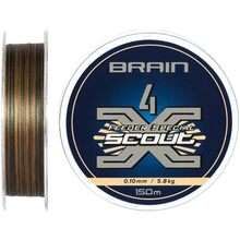 Шнур Brain Scout 4X 150 м 0.100 мм 5.8 кг Сamo (1858.54.80)