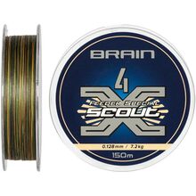 Шнур Brain Scout 4X 150 м 0.128 мм 7.2 кг Camo (1858.54.81)
