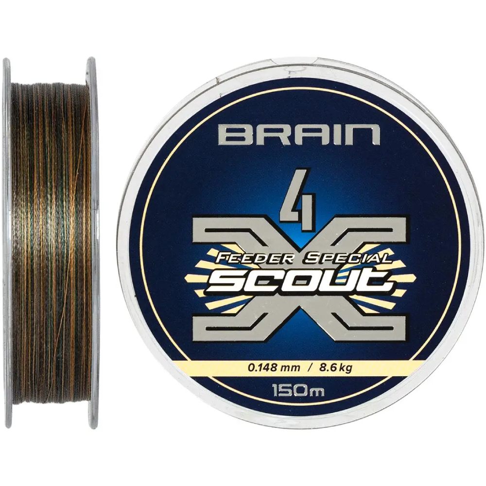 Шнур Brain Scout 4X 150 м 0.148 мм 8.6 кг Сamo (1858.54.82)