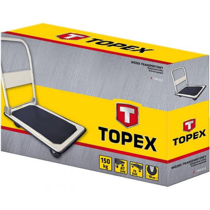 Тележка грузовая TOPEX до 150 кг 72 x 47 х 82 см 8,9 кг (79R301) Тип тележка/тумба