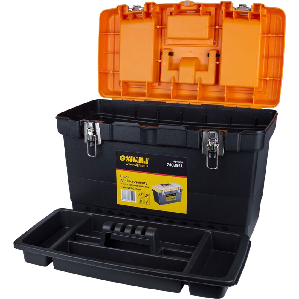 Ящик для инструментов SIGMA  7403551 Материал пластик