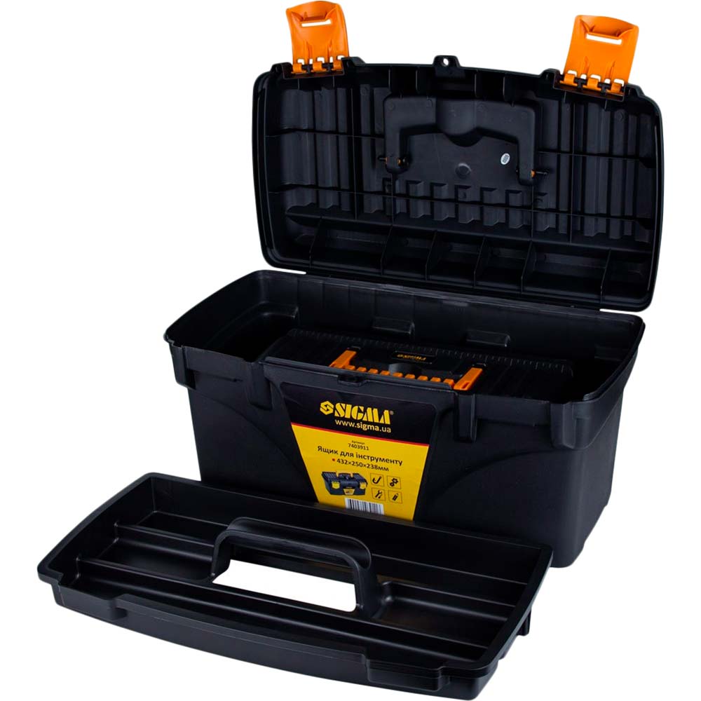 Набор ящиков для инструмента  SIGMA 2в1 320 x 165 x 136 мм 432 x 250 x 238 мм (7403871) Тип комплект ящиков