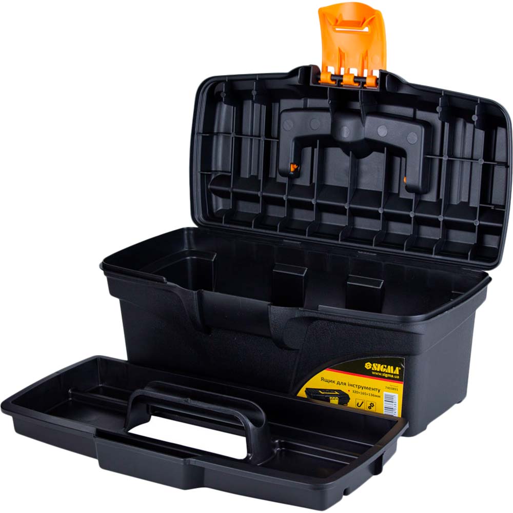 Ящик для инструмента SIGMA 320 x 165 x 136 мм (7403891) Материал пластик