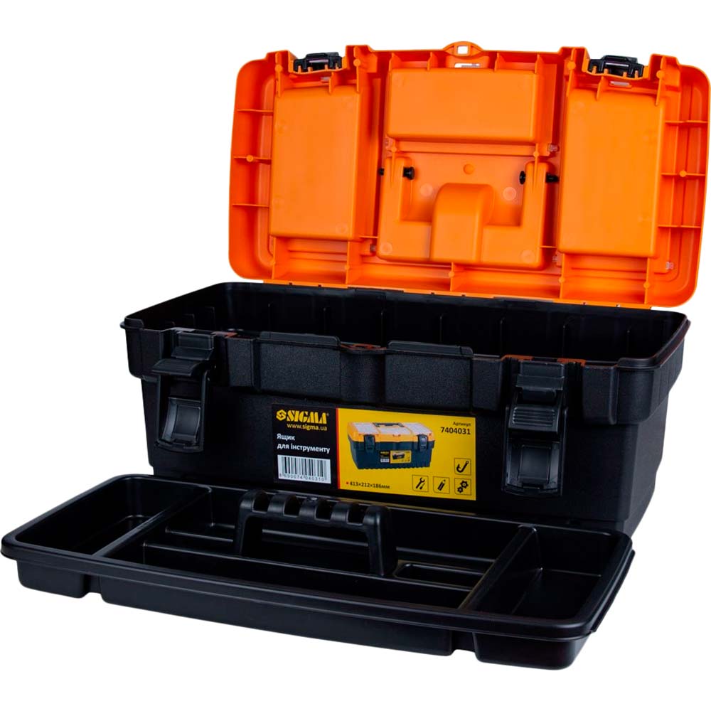 Ящик для инструмента SIGMA 413 x 212 x 186 мм (7404031) Количество отсеков 1