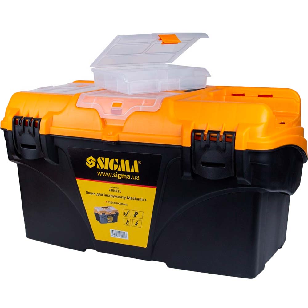 Ящик для инструмента SIGMA Месhаnіс 510 x 290 x 280 мм (7404211) Количество ящиков в комплекте 1