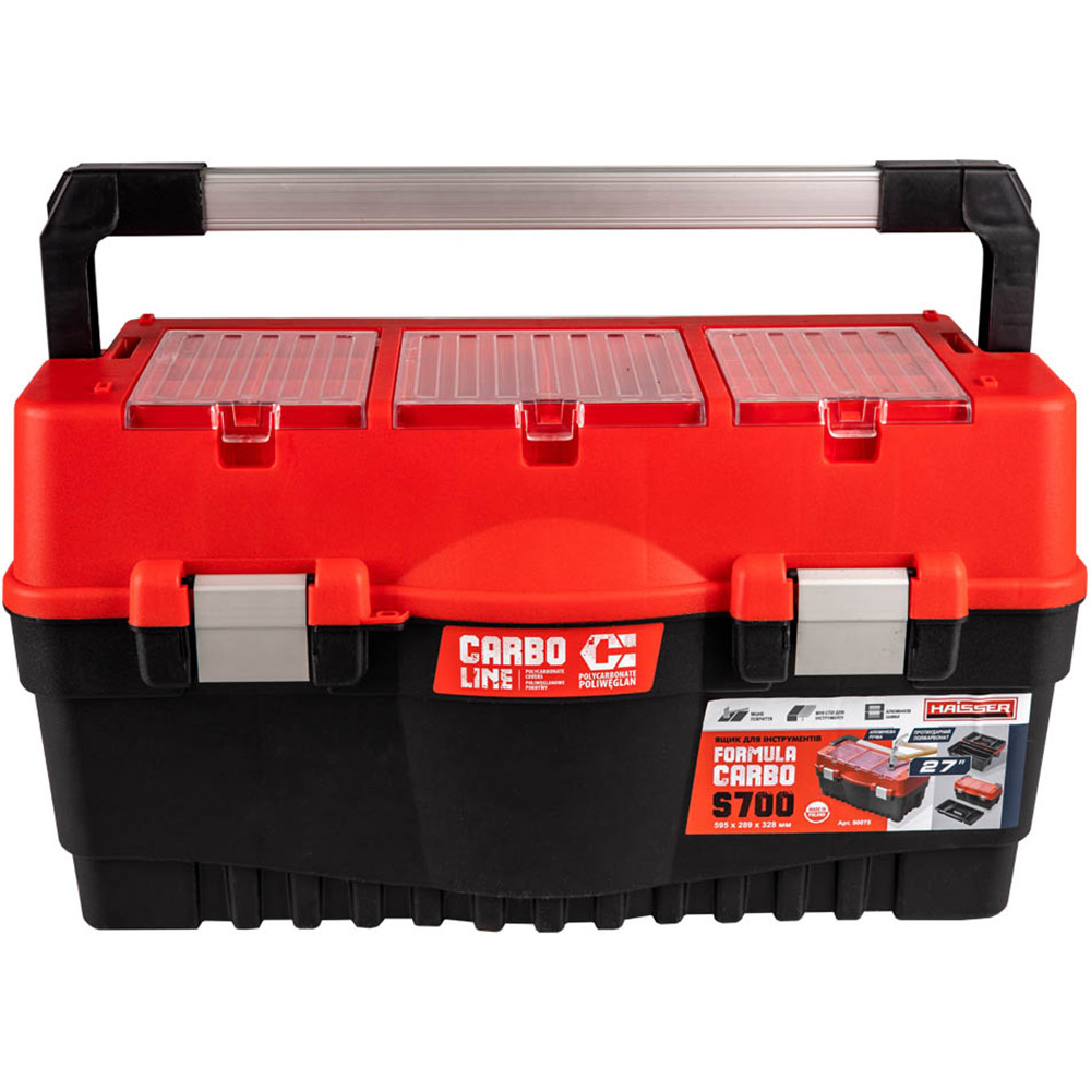 Ящик для інструментів HAISSER 27" Formula S700 Carbo Alu Red (90075) Ящик для інструментів HAISSER 27" Formula S700 Carbo Alu Red (90075)