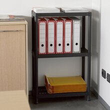 Стеллаж PLASTMECCANICA 3 полки 60х30х95 см чeрный (141-TOOMAX)