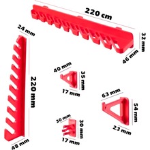 Панель підвісна KISTENBERG KS_KIT3 + 20 гачків + 1 полиця