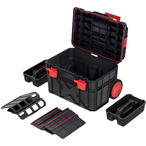 Скринька KISTENBERG X Block PRO 21" Black (KXB604045) Додатково Лінійка вбудована у кришку: см/дюйм;